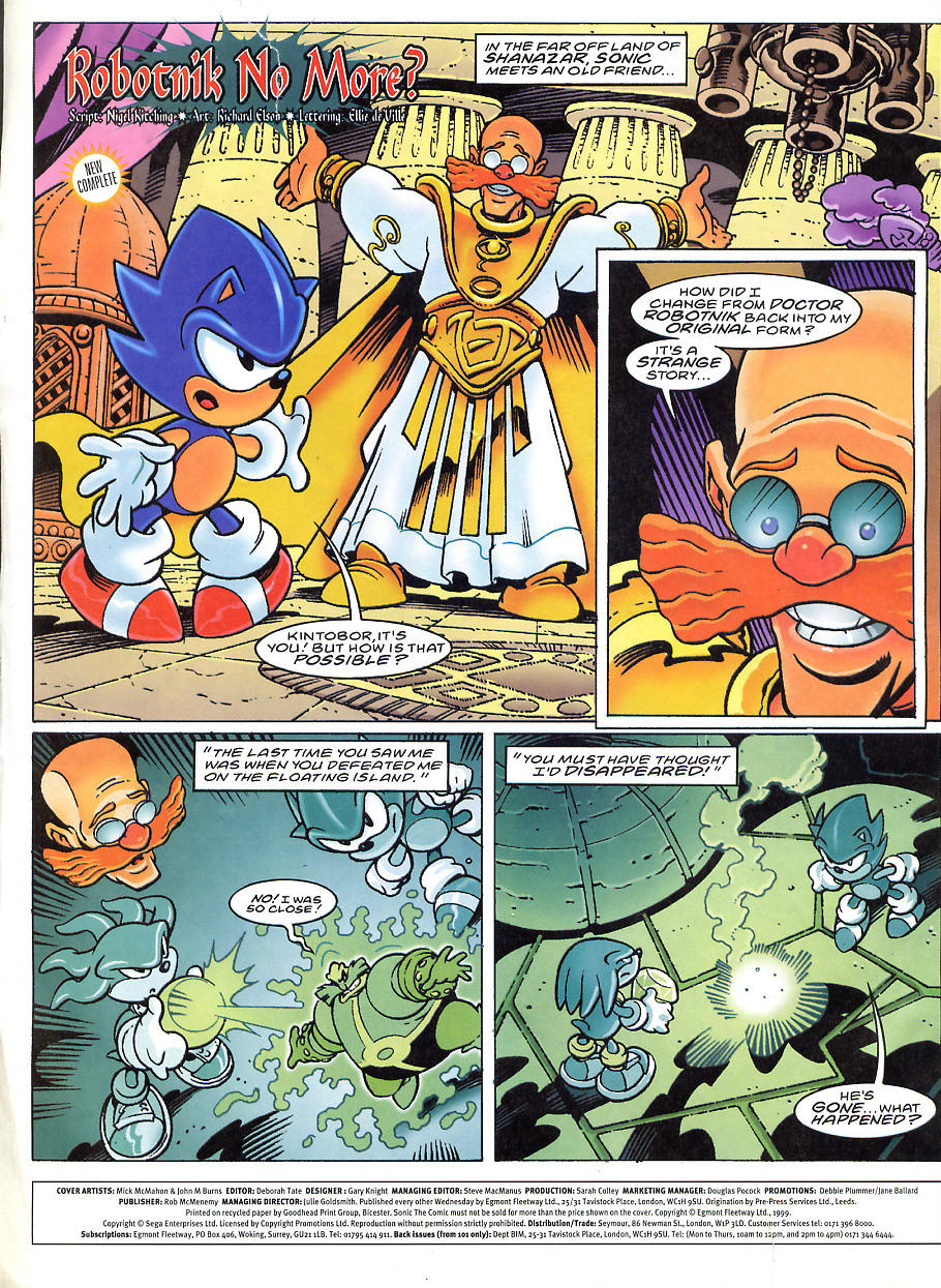 Sonic - The Comic Issue No. 150 Page 1